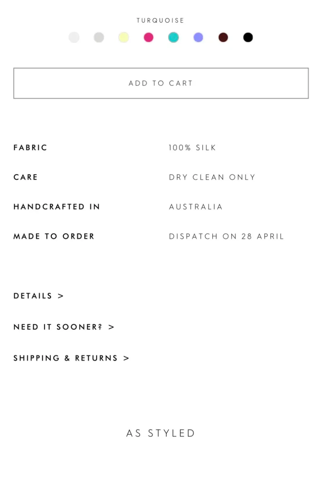 Nat Rolt Turquoise Gabi Gown size 8 for rent on The Volte - main image