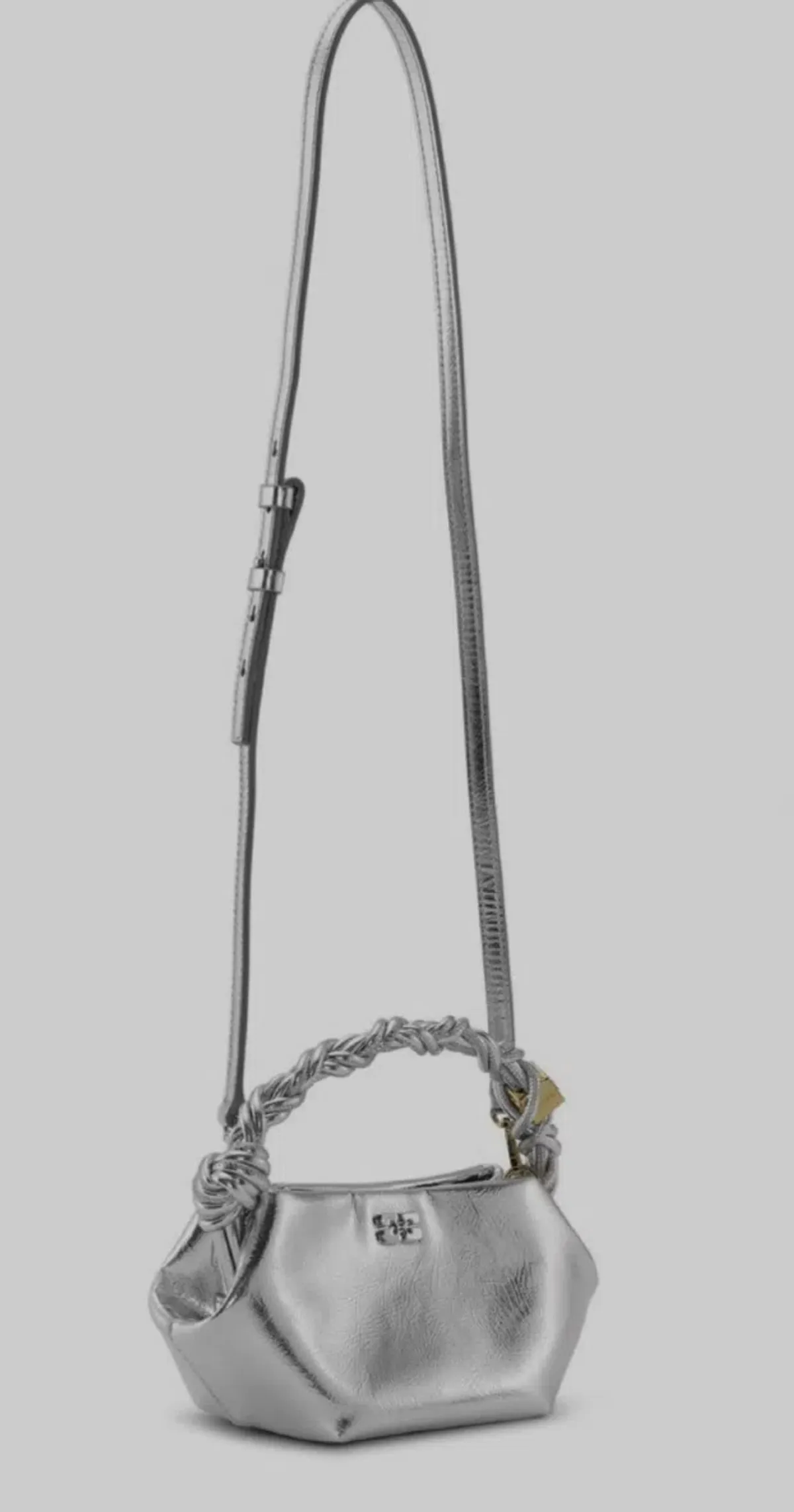 Silver Ganni mini bou bag - Image 4