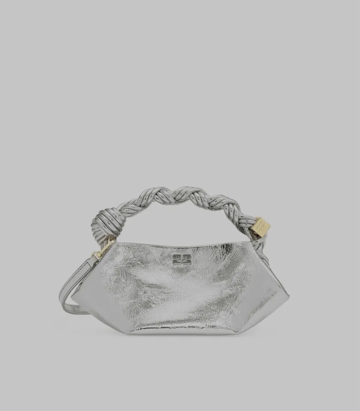 Silver Ganni mini bou bag - Image 1