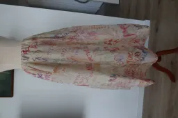 ZIMMERMANN Cream Voluminous Maxi Skirt with Multicoloured Writing Size 8 for rent on The Volte - image 2