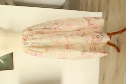 ZIMMERMANN Cream Voluminous Maxi Skirt with Multicoloured Writing Size 8 for rent on The Volte - image 1