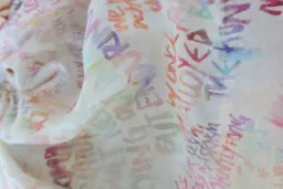 ZIMMERMANN Cream Voluminous Maxi Skirt with Multicoloured Writing Size 8 for rent on The Volte - image 10