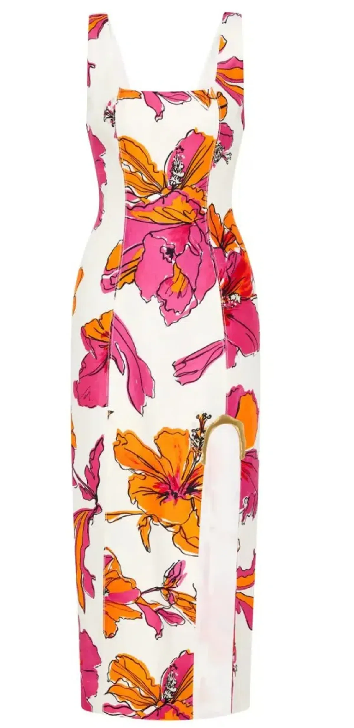 Aje Flourish Hibiscus Midi Dress size 6 - Image 1