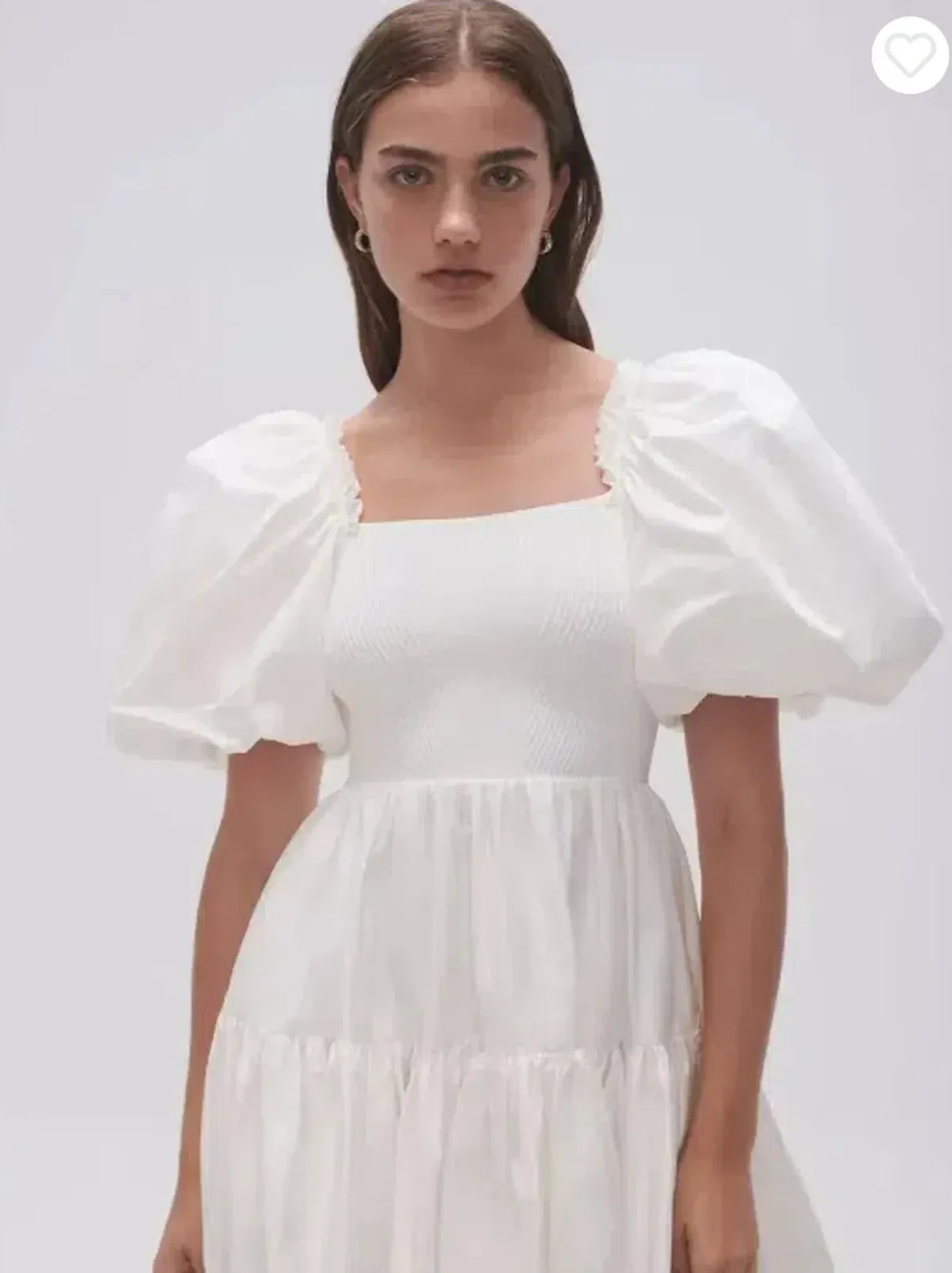 Aje Casa Puff Sleeve Mini White size 6 - Image 5