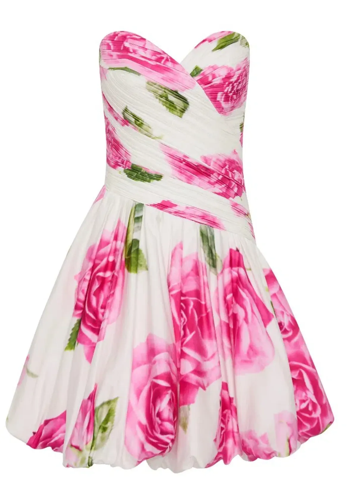 Aje Olea Bubble Hem Mini Dress Soft Rose Light Size 8 - Image 1