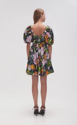 Aje Gabrielle Plunge Mini Dress Midnight Floral size 8 for rent on The Volte - image 1