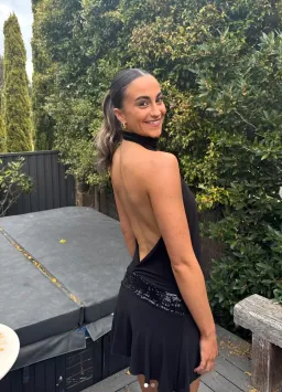 Sylavie Swimwear, Kassandra dress, mini, Black, Size Small for rent on The Volte - image 3