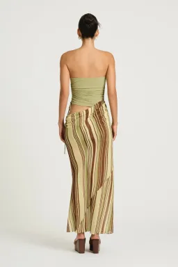 Roscoe Maxi Dress in Earth Stripe | Size 8 for rent on The Volte - image 3
