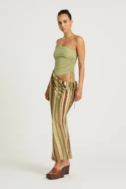 Roscoe Maxi Dress in Earth Stripe | Size 8 for rent on The Volte - image 2