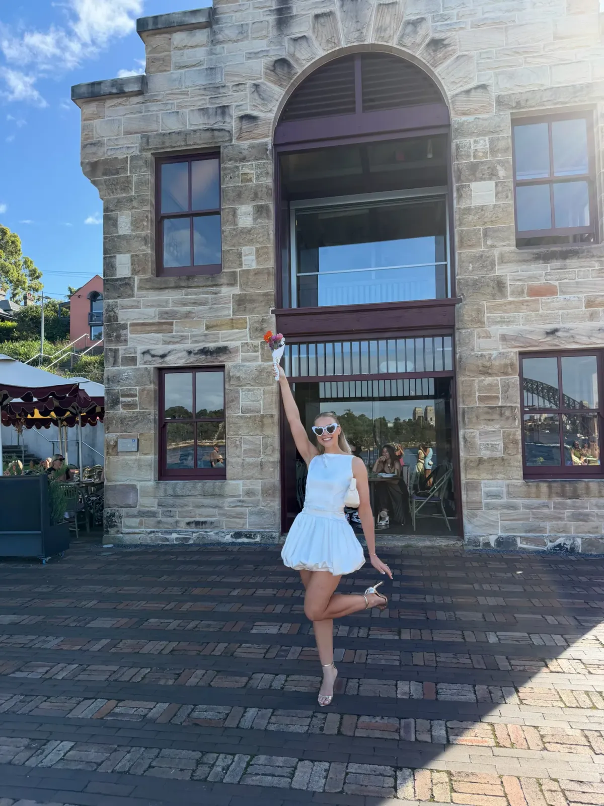 RETROFETE Isolde Dress Mini White Size 8 - Image 1