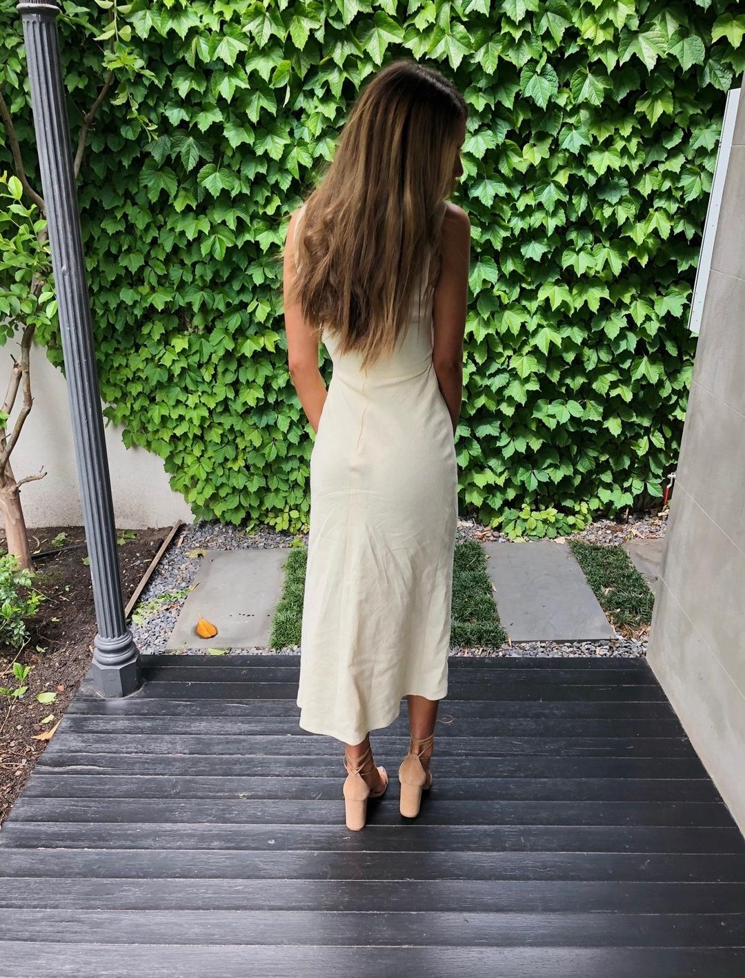 Bec & Bridge ANA MIDI DRESS - BUTTER size 6 for rent on The Volte - main image