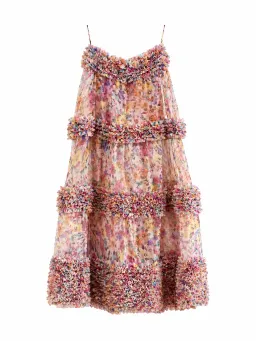Zimmermann Luna Ruffle Bandeau Gown Multi Floral Size 0 / AU 8 for rent on The Volte - image 2