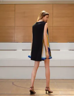 Saturday Club Side Printed Pleated Mini Dress Size 8 for rent on The Volte - image 3