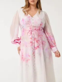 Forever New Kahlani Curve Long Sleeve Midi Dress for rent on The Volte - image 2