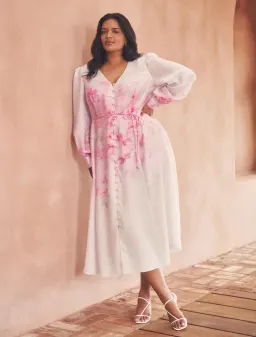 Forever New Kahlani Curve Long Sleeve Midi Dress for rent on The Volte - image 3