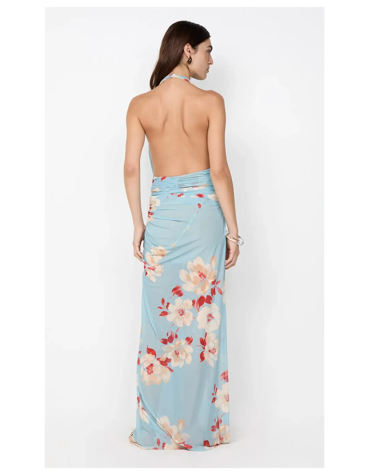 Bec Bridge Calliope Drape Maxi Dress Floral Size 8 - Image 4