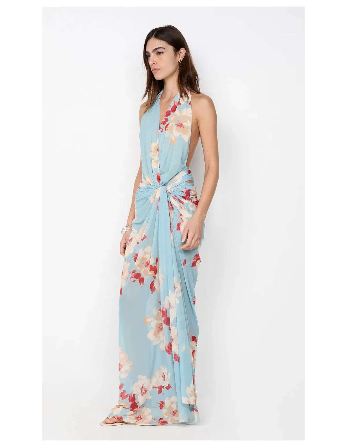 Bec Bridge Calliope Drape Maxi Dress Floral Size 8 - Image 2