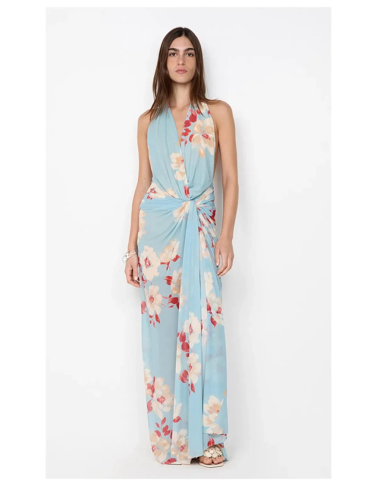 Bec Bridge Calliope Drape Maxi Dress Floral Size 8 - Image 1