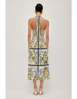 Aje Studio Rio Halter Maxi Dress Print Size 10 for rent on The Volte - image 4
