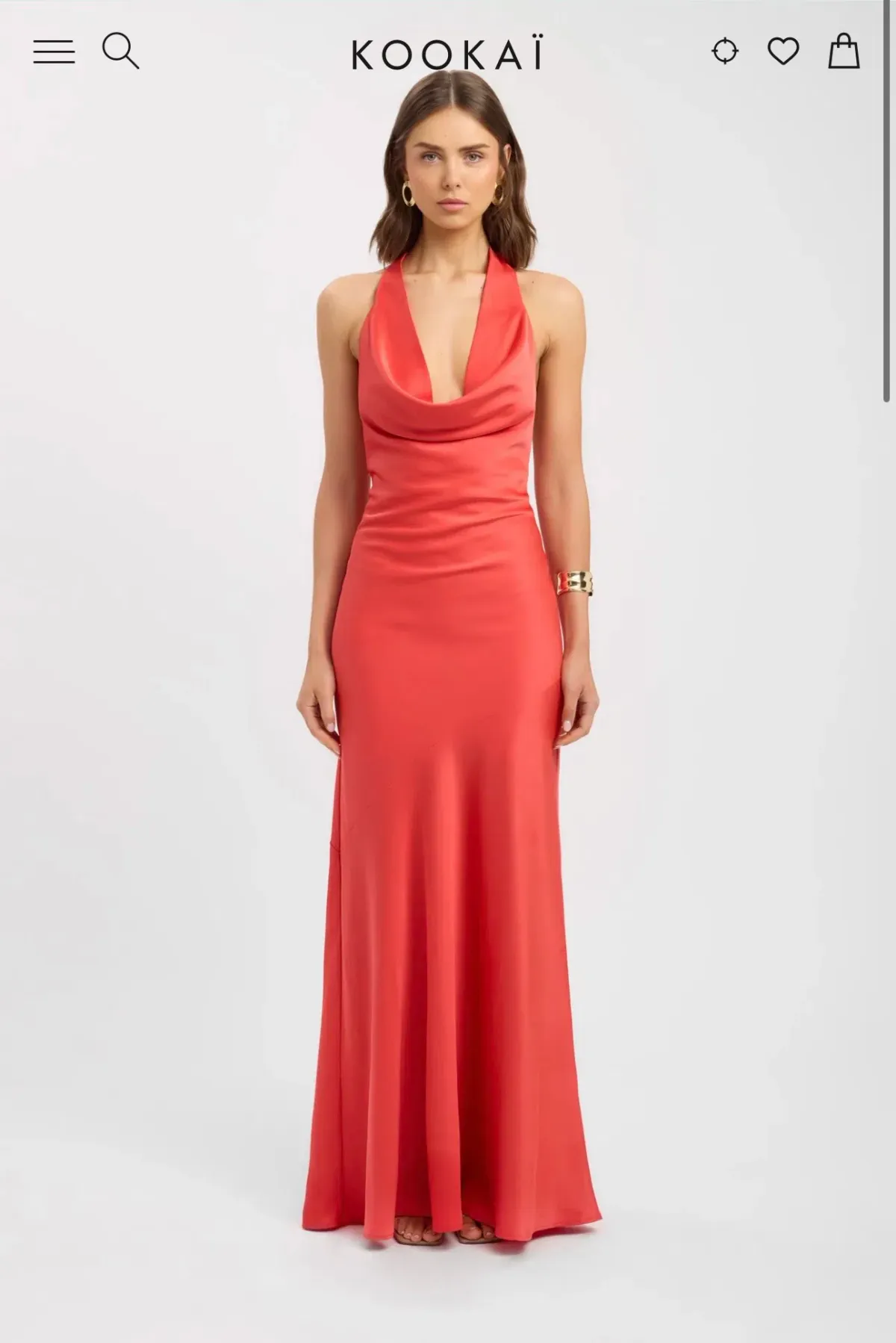 Palermo Cowl Maxi Dress for rent on The Volte - main image