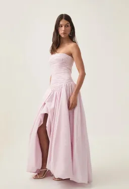 AJE - Violette Bubble Hem Maxi Dress in Pastel Pink Size 10 for rent on The Volte - image 2