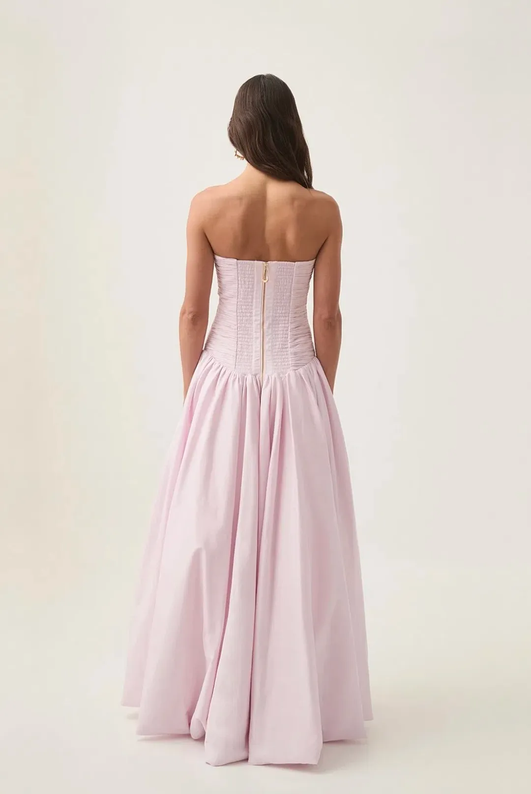 AJE - Violette Bubble Hem Maxi Dress in Pastel Pink Size 10 for rent on The Volte - main image