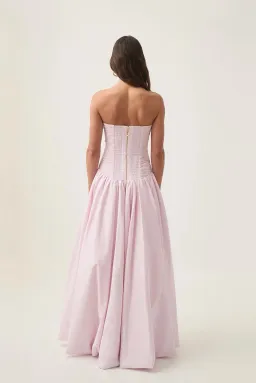 AJE - Violette Bubble Hem Maxi Dress in Pastel Pink Size 10 for rent on The Volte - image 3