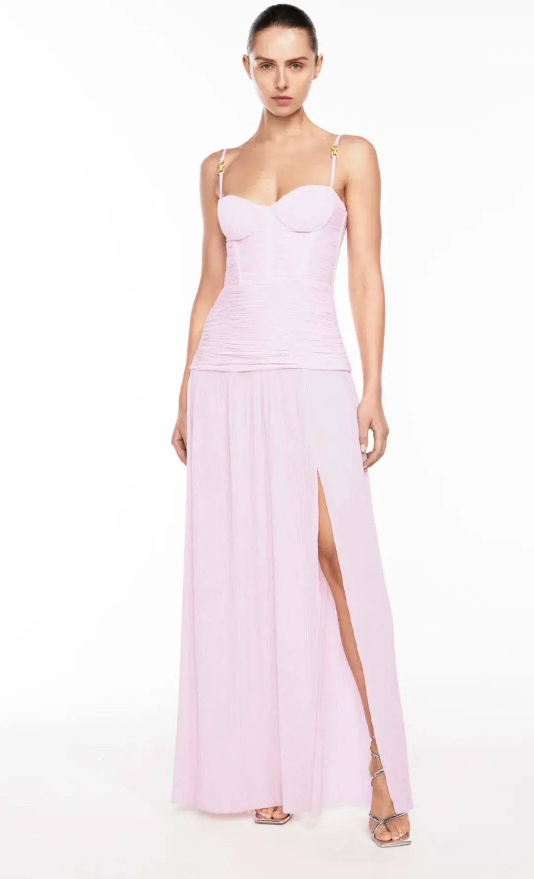 Manning Cartell - Double Time Pleat Dress in Hydrangea Size 8 for rent on The Volte - main image