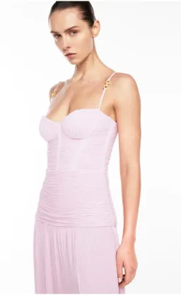 Manning Cartell - Double Time Pleat Dress in Hydrangea Size 8 for rent on The Volte - image 2