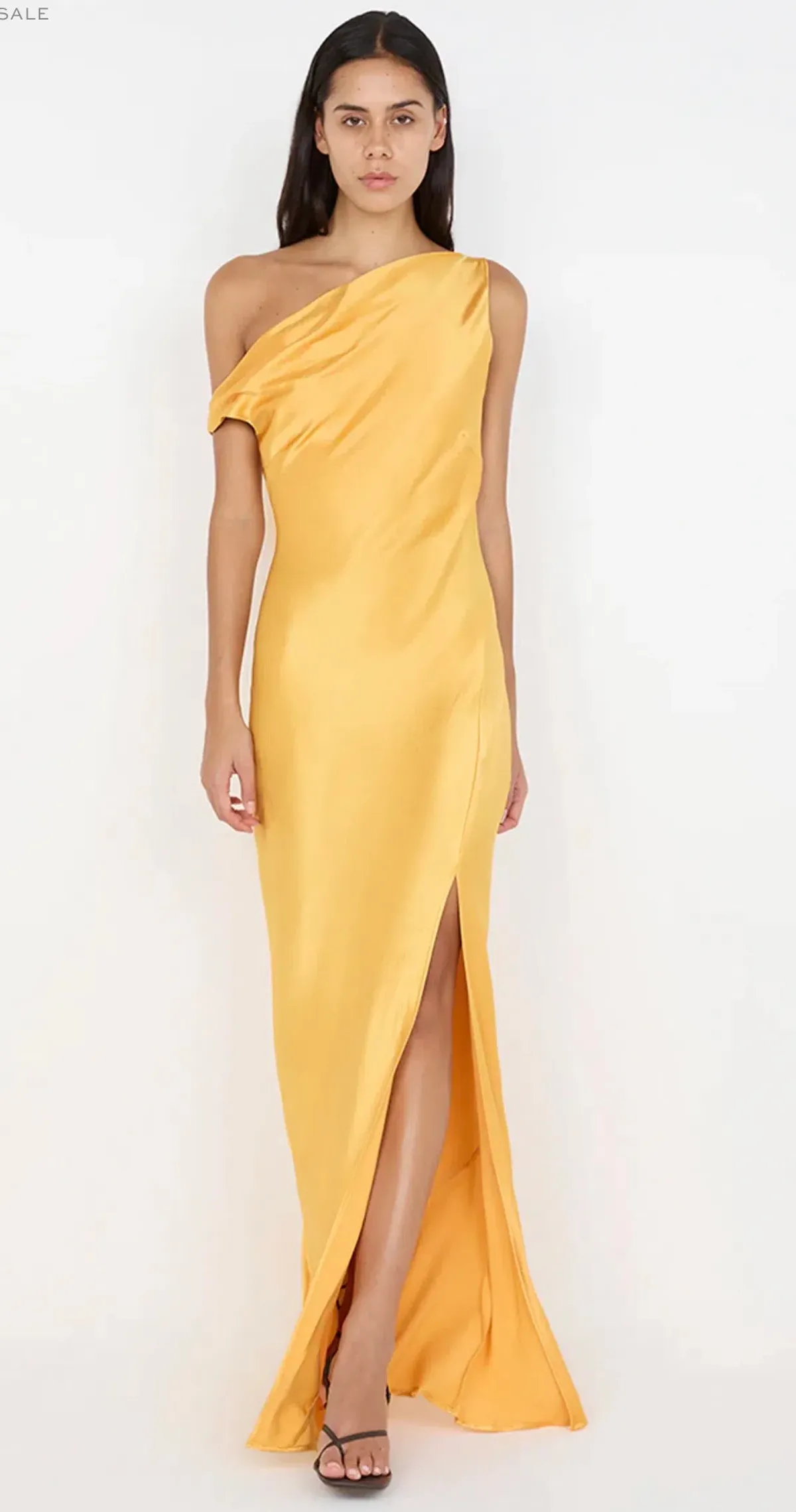 Bec & Bridge - Sol Asym Dress in Mango Size 6 for rent on The Volte - main image