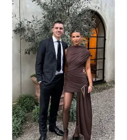 De La Vali Ravena Mini Dress in Chocolate Size AU10 for rent on The Volte - image 3