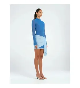 Benni Kingsley Mini Dress in Blue Size AU8 for rent on The Volte - image 2