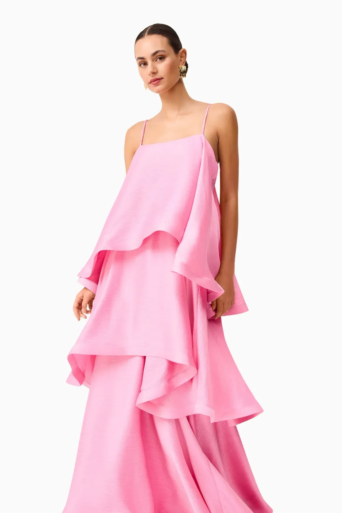 Elliatt Tilly Tiered Maxi Dress in Pink size M - Image 6