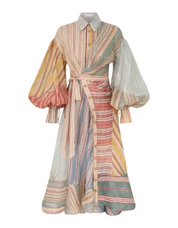 ZIMMERMANN REBELLION STRIPED MIDI DRESS for rent on The Volte - image 2