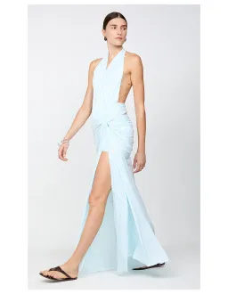 Bec & Bridge Clementine Twist Maxi Dress in Arctic Blue Size AU 4 for rent on The Volte - image 2