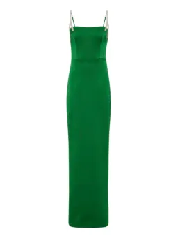 Rachel Gilbert Leora Gown in Emerald Green with Crystal Embellishments Size 1 / AU 8 | Formal dress for rent on The Volte - image 2