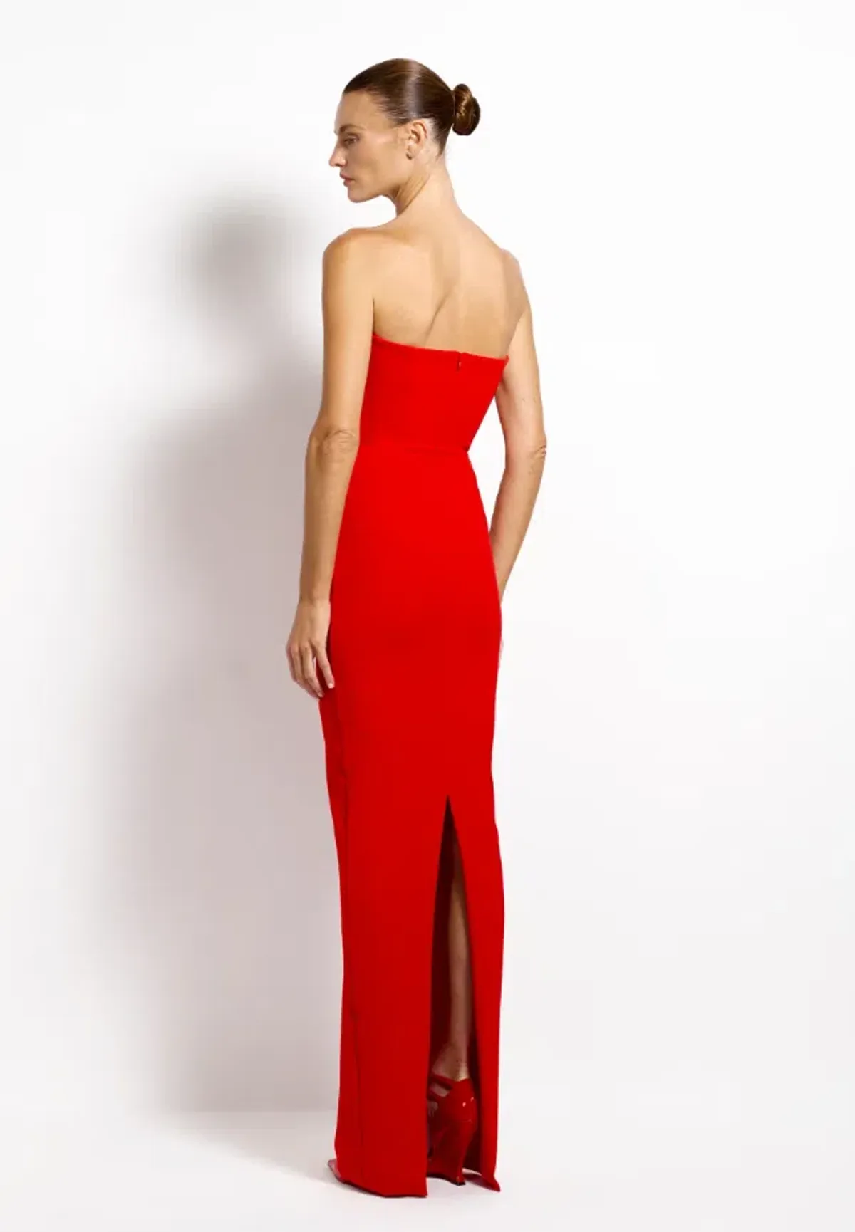 Effie Kats Addison Gown - Cherry Red Size XS - Image 2