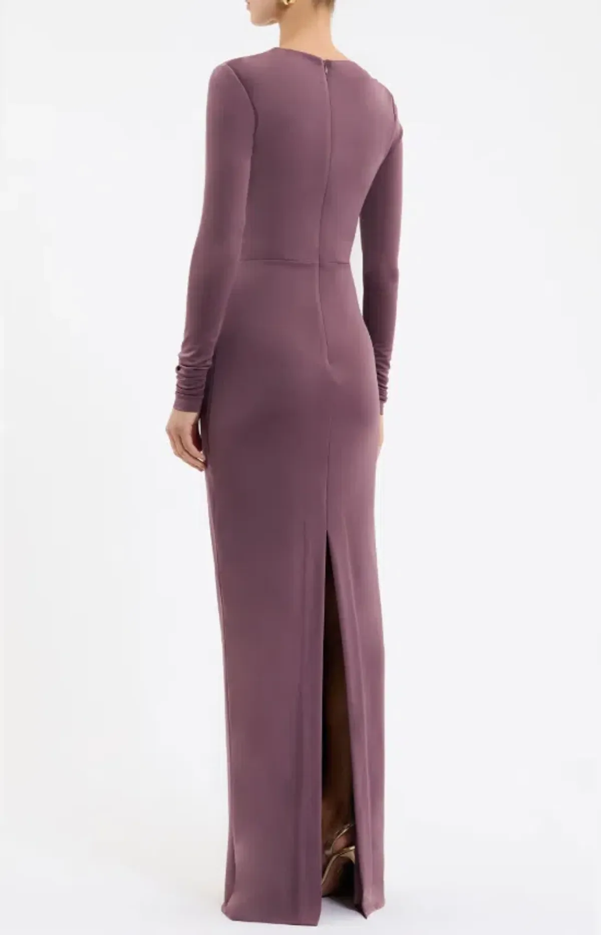 Rebecca Vallance Nala Long Sleeve Maxi Dress Mauve Size 10 - Image 2