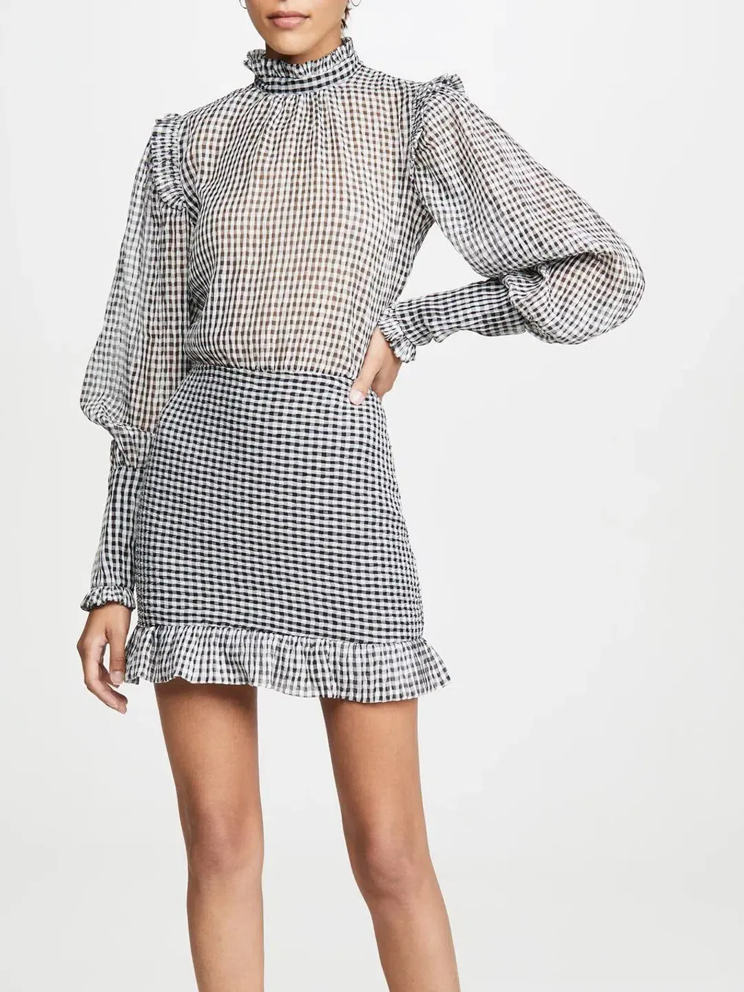 Bec & Bridge Nadine Mini Dress Print Size 6 for rent on The Volte - main image