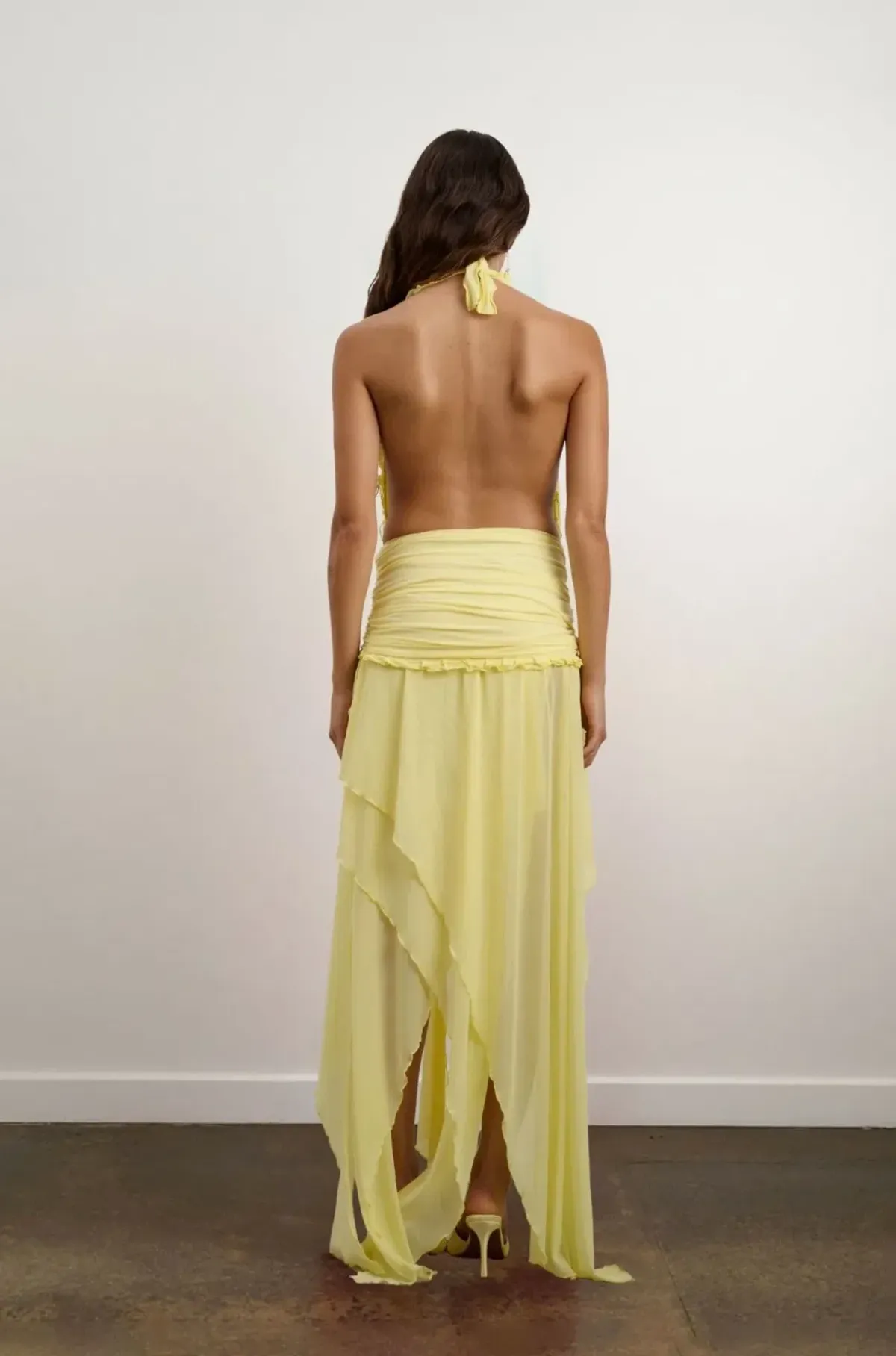 DZO Morena Dress in Petal Yellow - Size Small - Image 3