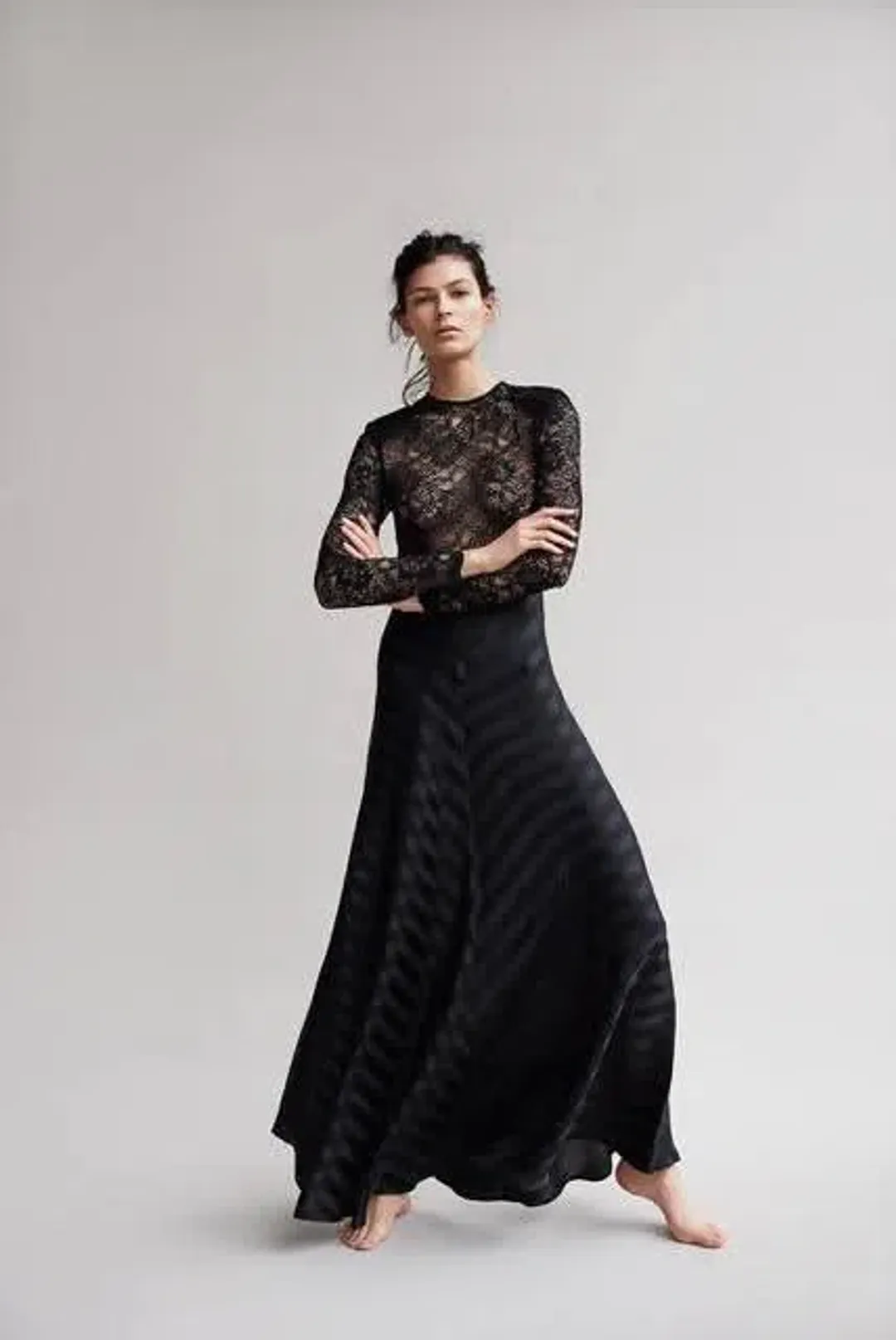 Ganni Kendall Silk and Lace Gown for rent on The Volte - main image