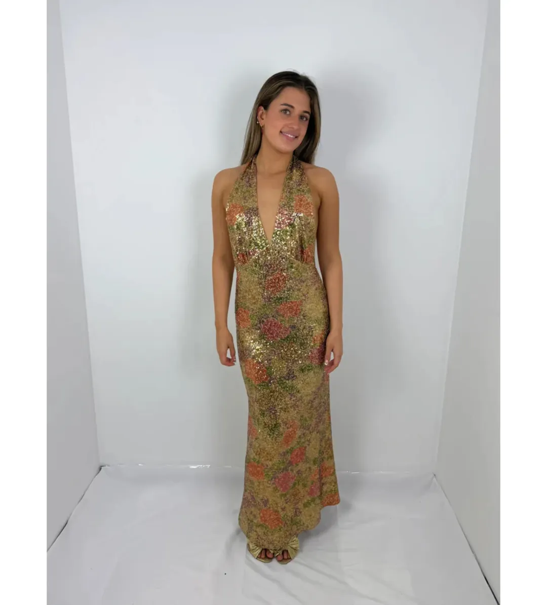 Fait Par Foutch Liana Gown in Fleur Sequin (Original Version) Size M/AU10 for rent on The Volte - main image