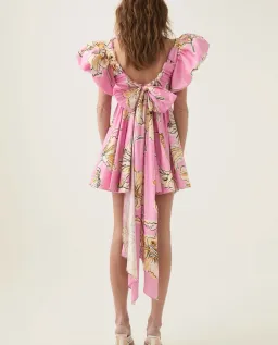 Greta Bow Back Mini Dress for rent on The Volte - image 5