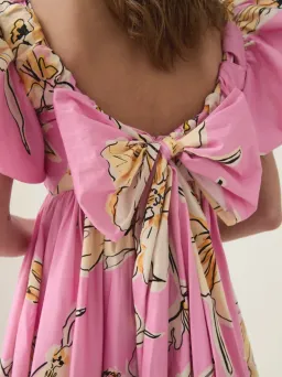 Greta Bow Back Mini Dress for rent on The Volte - image 3