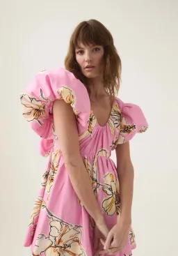 Greta Bow Back Mini Dress for rent on The Volte - image 2