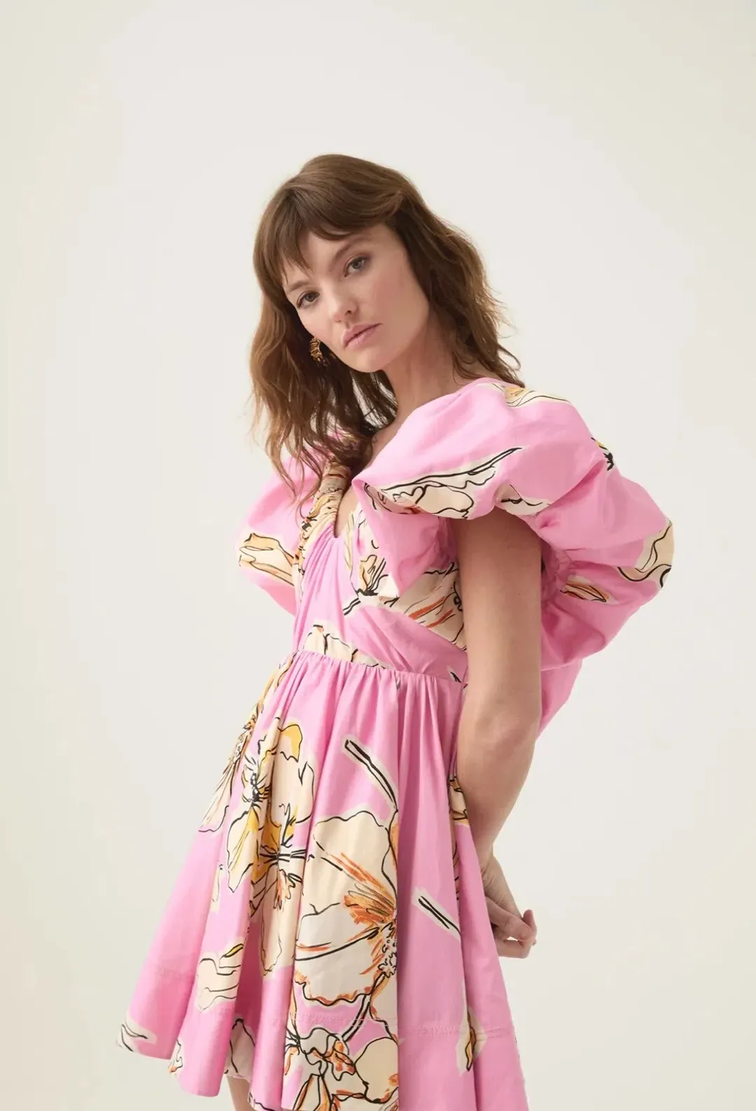 Greta Bow Back Mini Dress for rent on The Volte - main image