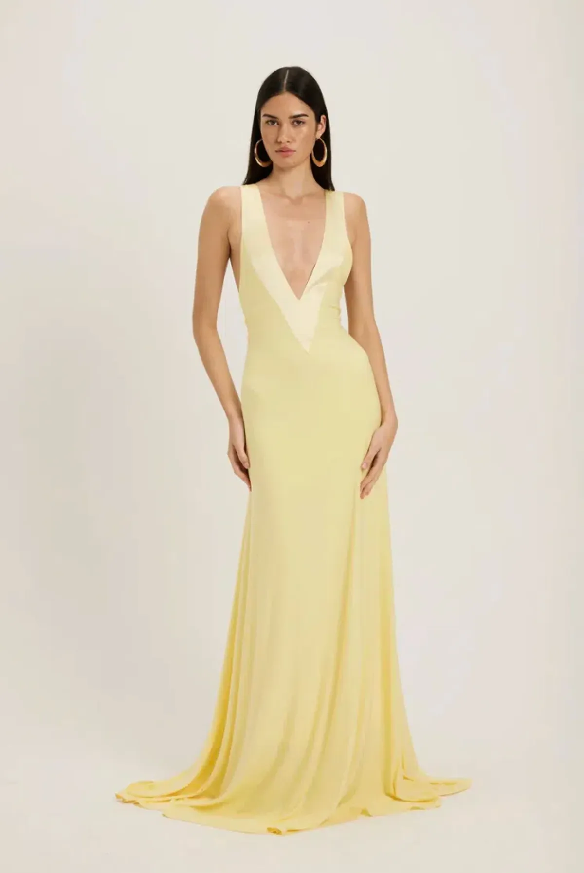 ancegria, Rosa Gown, Lemon, maxi, size 6 - Image 1