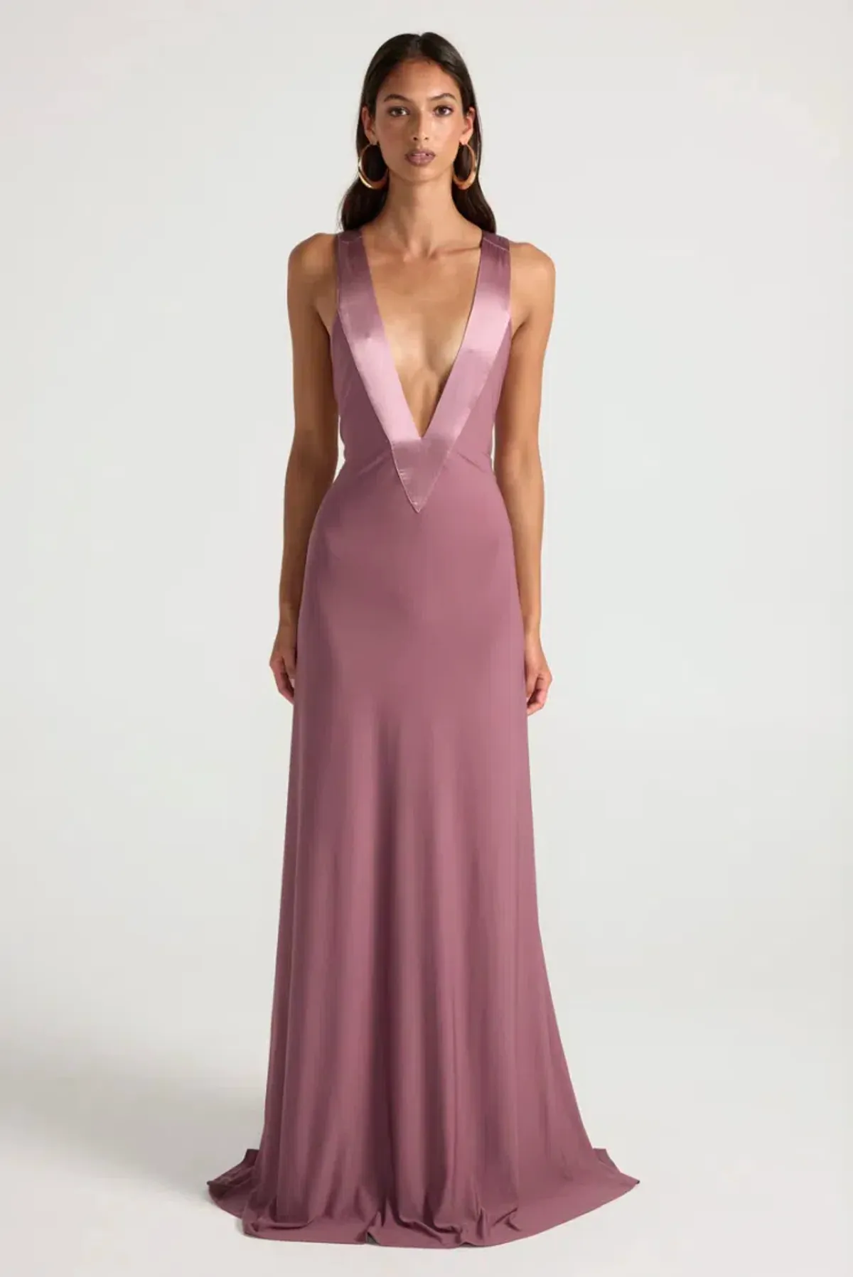 Ancegria, Rosa Gown, Mauve, maxi, size 8 for rent on The Volte - main image