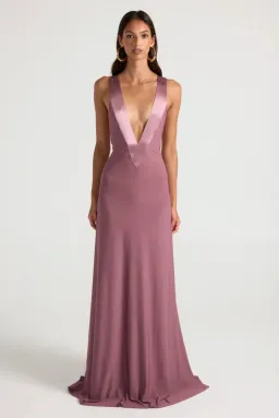 Ancegria, Rosa Gown, Mauve, maxi, size 8 for rent on The Volte - image 1