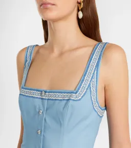 Alemais Villa Romantica Cotton Midi Dress for rent on The Volte - image 4